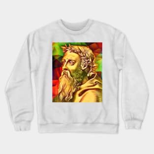 Heraclitus Snow Portrait | Heraclitus Artwork 15 Crewneck Sweatshirt